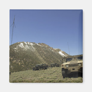 A Humvee is parked at the re-transmitting site Magnet
