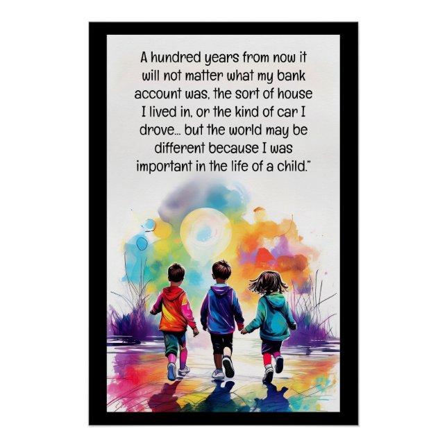 A hundred years from now poster (Front)