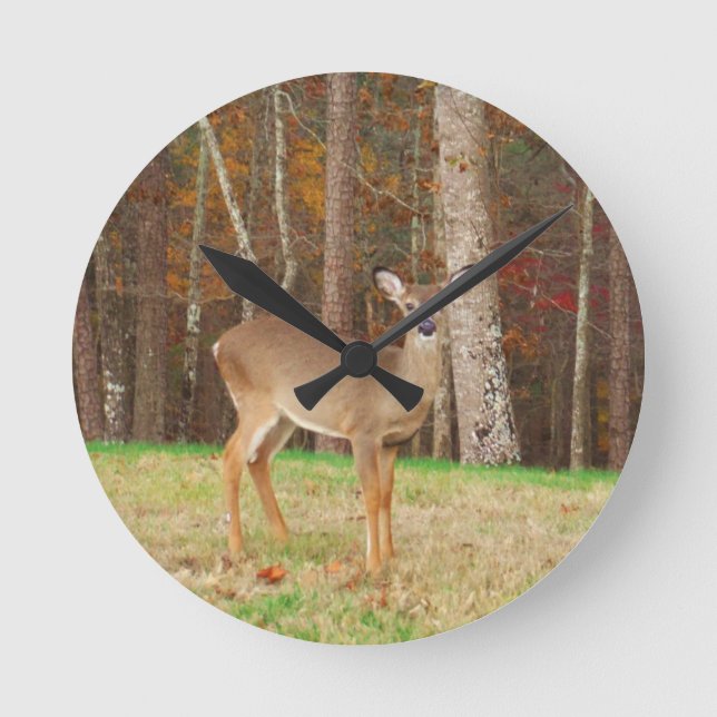 A Hunter's Dream Deer Round Clock (Front)
