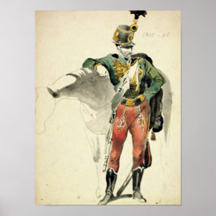 A Hussar of the 9th Regiment Poster