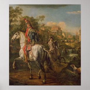 A Hussar on horseback, 1773 Poster