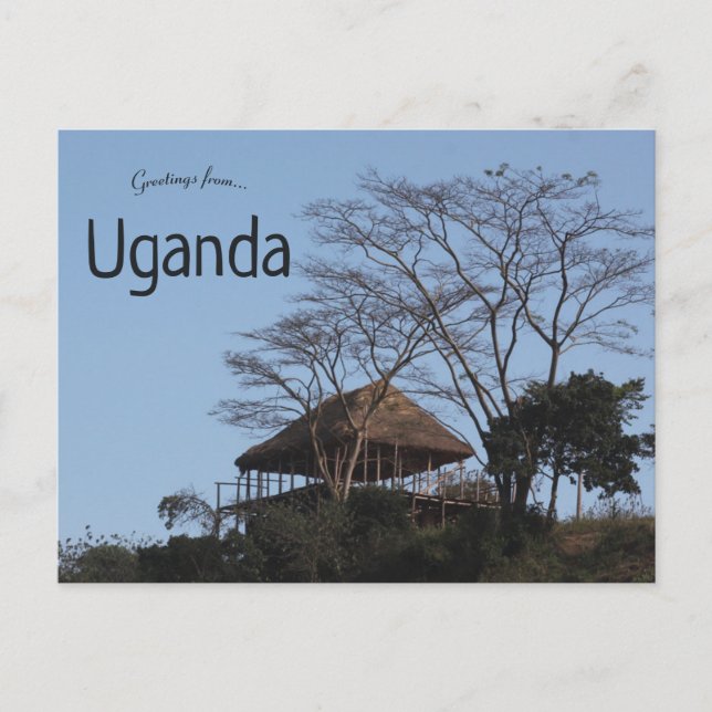 A Hut in Uganda Postcard (Front)