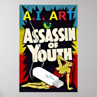 A.I. Art - Assassin of Youth Poster