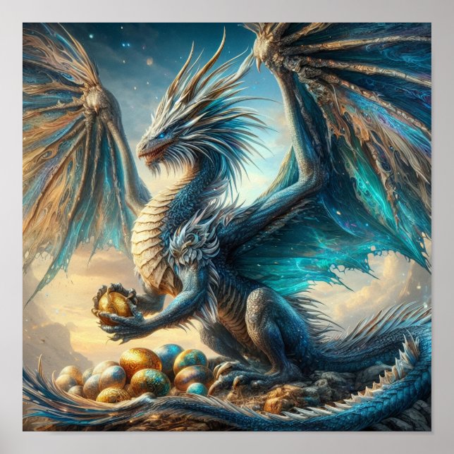 A.I. Dragon Eggs Clutch Poster (Front)