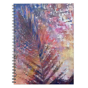 A.I. enhanced photo, beautiful leaf in nature Notebook