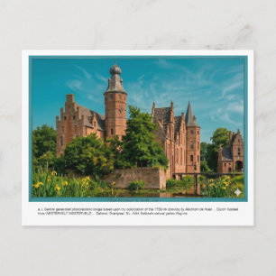 a. i. Gemini generated Kasteel WESTERVELT.  Postcard