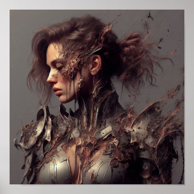 A.I. Mud Caked Female Knight Poster (Front)