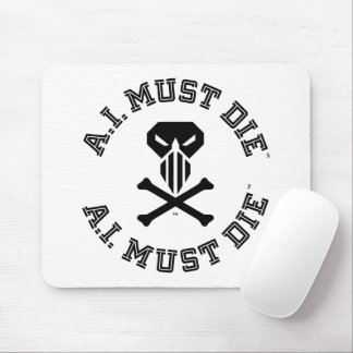 A.I. Must Die™ Logo (College Font) Mouse Pad