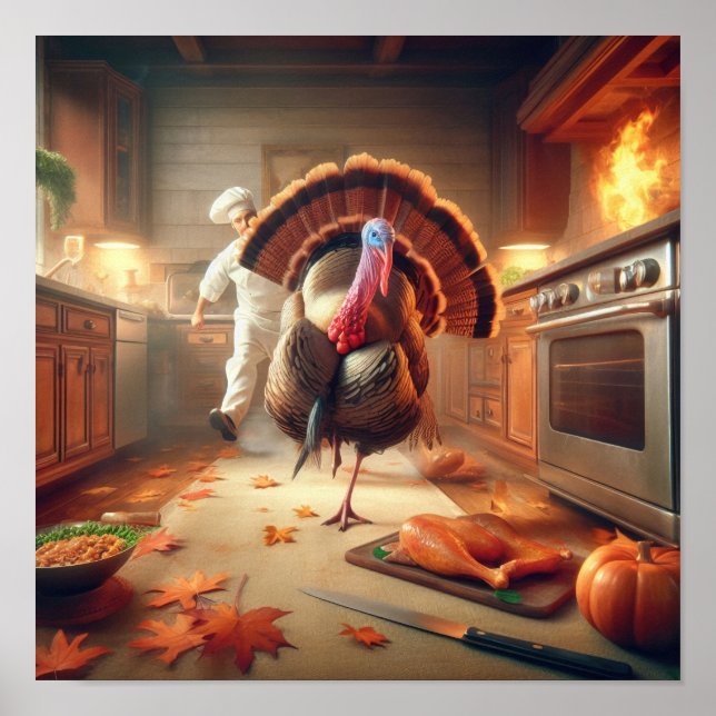 A.I. Turkey and Chef Poster (Front)