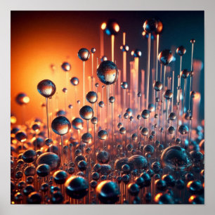 A.I. Water Droplets Poster