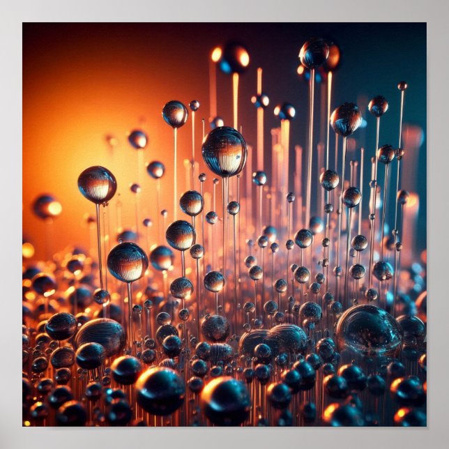 A.I. Water Droplets Poster (Front)