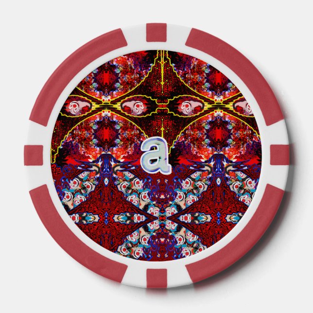 "a" Insert Clown Here Poker Chips (Front)
