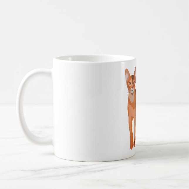 A is for Abyssinian Cat Coffee Mug (Left)