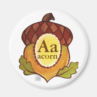 A is for Acorn (Mighty Oak in Progress) Magnet