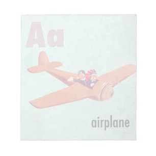 A is for Aeroplane Notepad