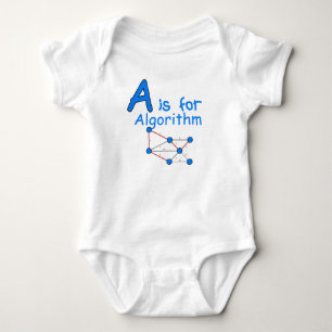 A is for Algorithm Baby Bodysuit