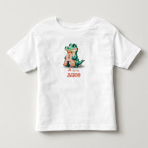A is for Alice– Personalised Toddler T-Shirt