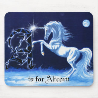 A is for Alicorn Mouse Pad