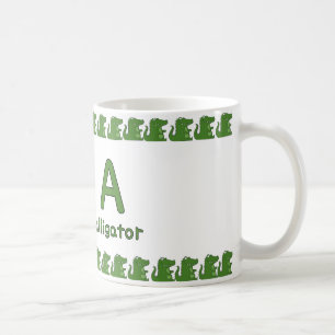 A is for Alligator – Fun Alphabet Cup Design