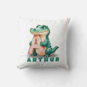 A is for Alligator – Personalised Baby Name Pillow