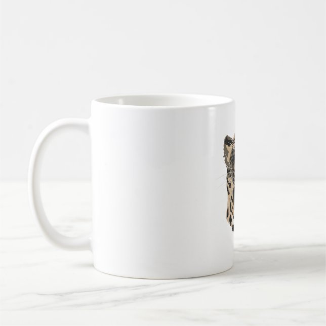 A is for Amur Leopard Coffee Mug (Left)