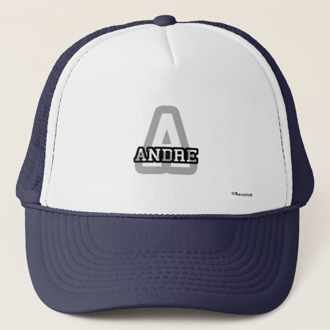 A is for Andre Trucker Hat (Front)
