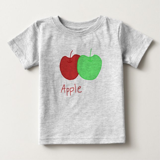 A is for apple baby T-Shirt (Front)