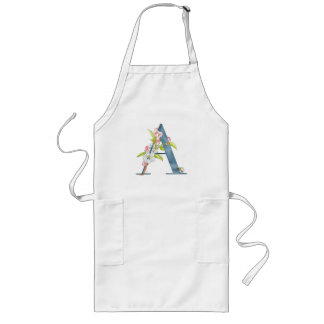 A is for Apple blossom, A initial Long Apron