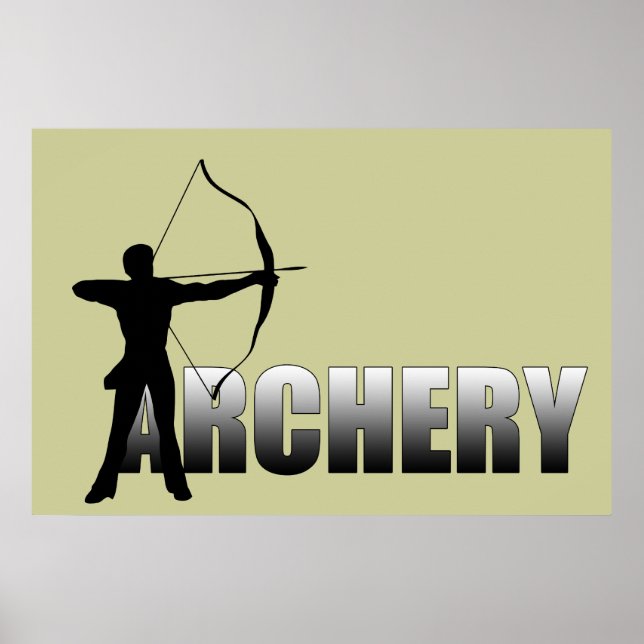 A is for Archer - Archery Poster (Front)