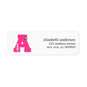 A is for Army Address Labels