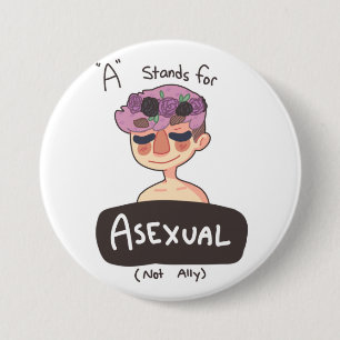 A is for Asexual Button