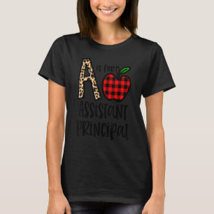 A Is For Assistant Principal Teacher Leopard Buffa T-Shirt