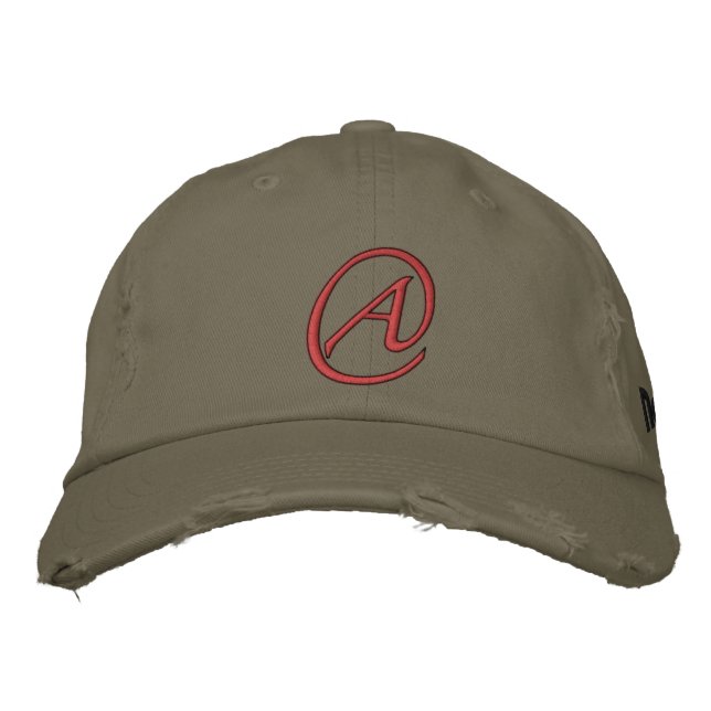 "A" Is for Atheist Embroidered Hat (Front)