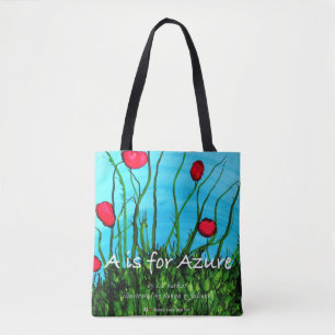 A Is for Azure Tote Bag