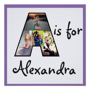 A is for Name Poster