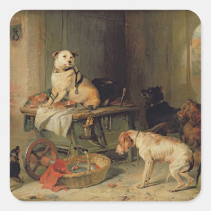 A Jack in Office, c.1833 Square Sticker