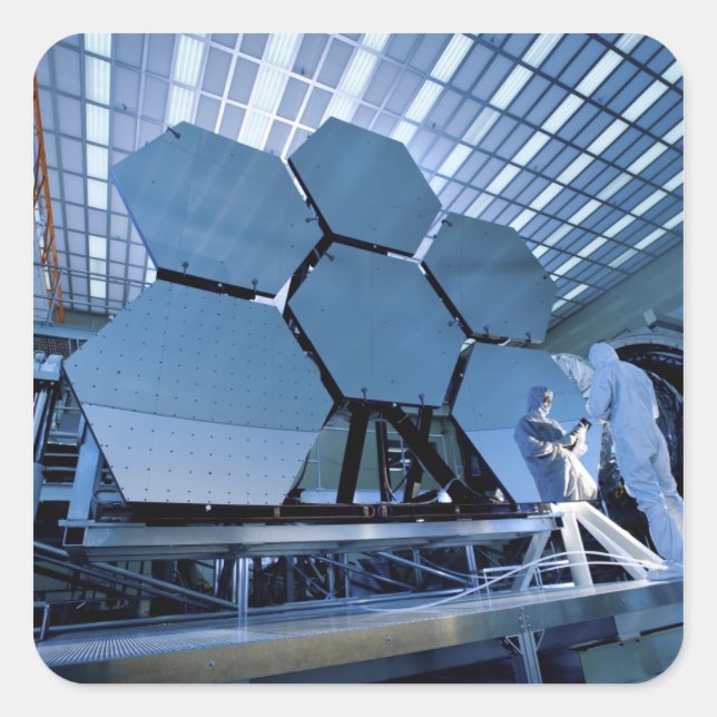 A James Webb Space Telescope array Square Sticker (Front)