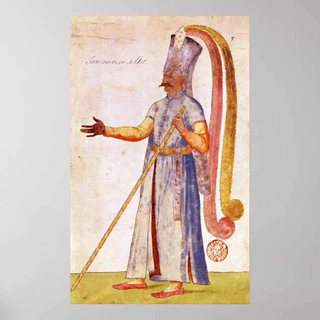 A Janissary or soldier, 1567 Poster (Front)