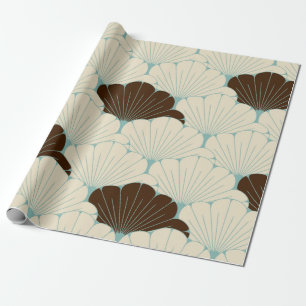 a Japanese style seamless tile with exotic foliage Wrapping Paper