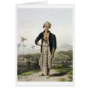 A Javan of the Lower Class, plate 2 from Vol. I of