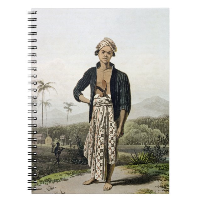 A Javan of the Lower Class, plate 2 from Vol. I of Notebook (Front)