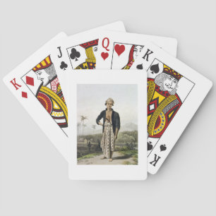 A Javan of the Lower Class, plate 2 from Vol. I of Playing Cards