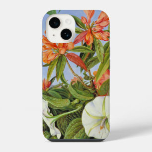 A Javan Rhododendrum and Ipomoea iPhone 14 Case