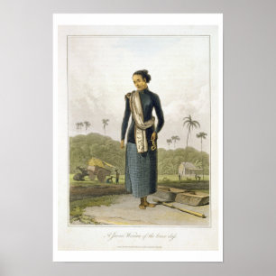 A Javan Woman of the Lower Class, plate 3 from Vol Poster