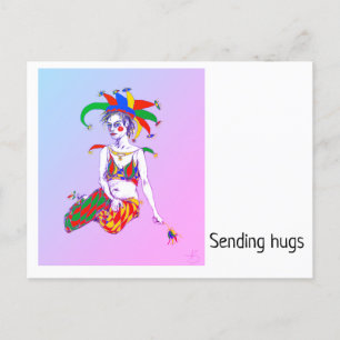 A Jester Poster Holiday Postcard