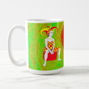 A jester queen coffee mug