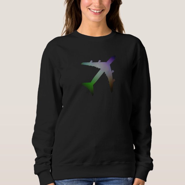 A Jet Aeroplane For The Airline Pilot Aviation Sweatshirt (Front)