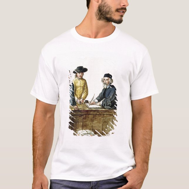 A Jewish Shopkeeper With Two Clients T-Shirt (Front)