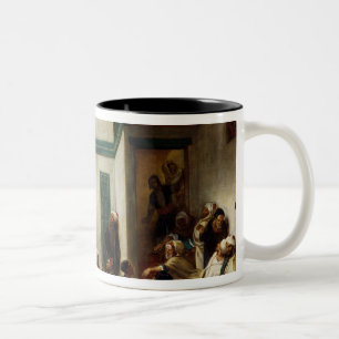 A Jewish wedding in Morocco, 1841 Two-Tone Coffee Mug