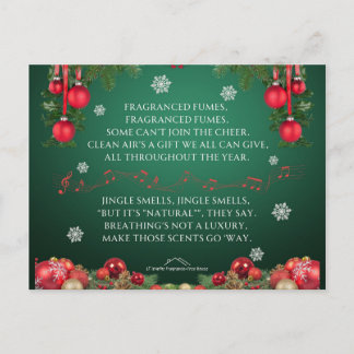 A Jingle Bells Holiday Parody - Jingle Smells Postcard